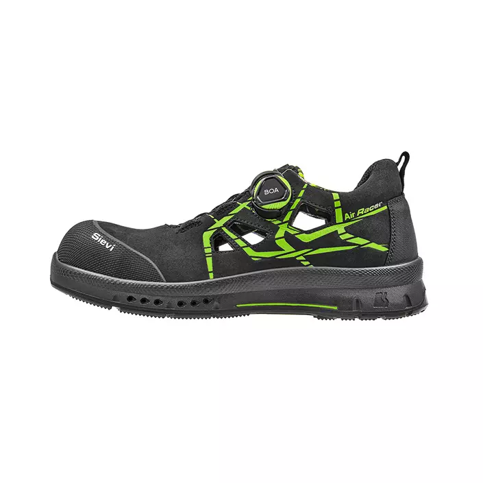Sievi Air R4 Roller safety sandals S1P, Black/Green, large image number 0