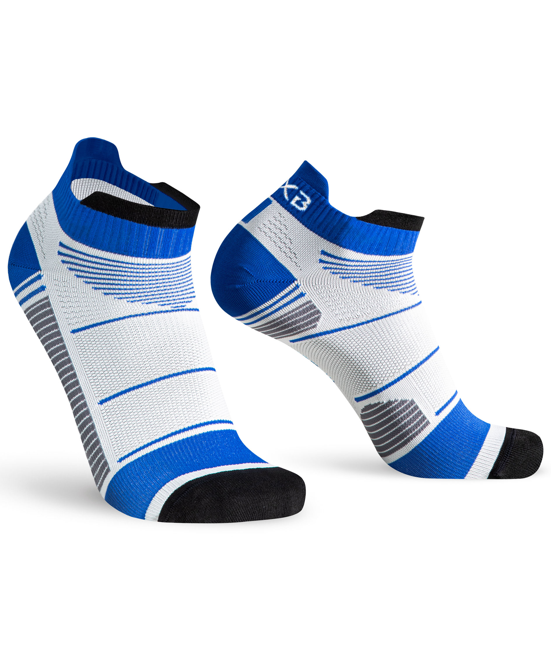 Oxyburn EvoSpeed Light ankle socks, White/Maldive