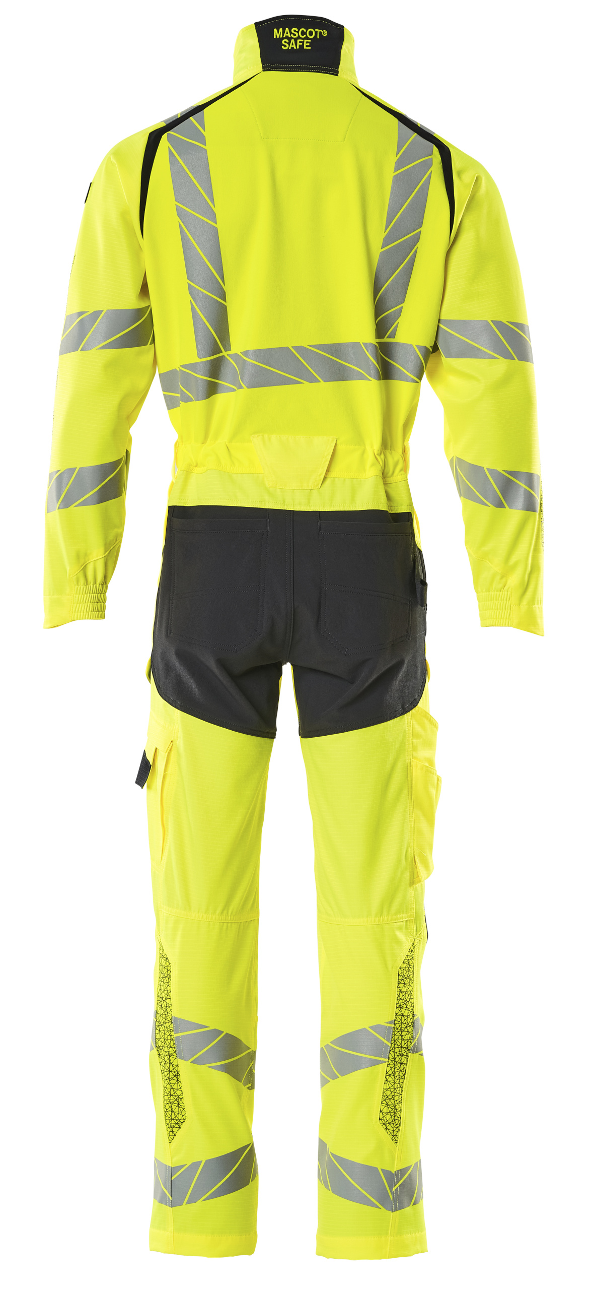 Mascot Accelerate Safe coverall, Hi-Vis Yellow/Dark Marine