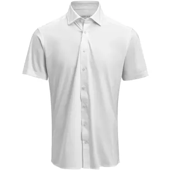 J. Harvest & Frost Indgo Bow Regular fit kortærmet skjorte, White 
