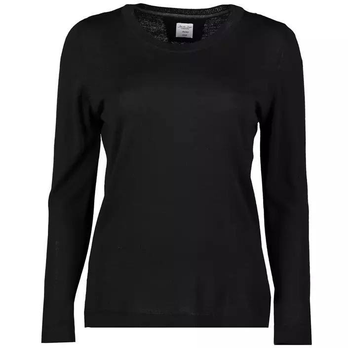 Seven Seas stickad tröja dam med merinoull, Black, large image number 0
