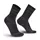 Worik Belfast socks with merino wool, Black, Black, swatch