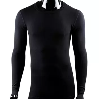 Klazig baselayer sweater with merino wool, Black