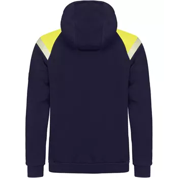Tranemo FR hoodie, Hi-Vis yellow/marine