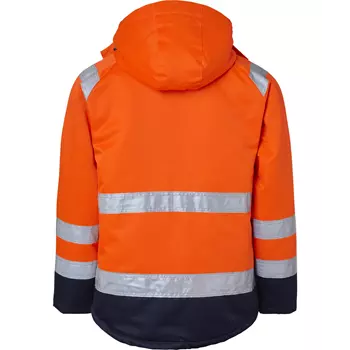 Top Swede winter jacket 131, Hi-Vis Orange/Navy