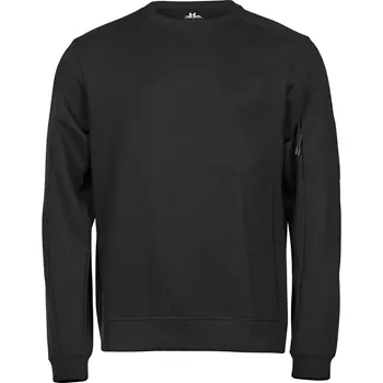 Tee Jays Athletic Crew Neck Sweatshirt, Black