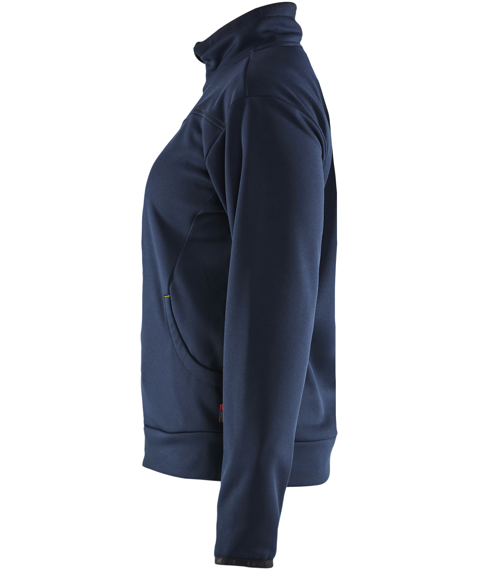 Bl&aring;kl&auml;der Unite cardigan dam, M&ouml;rk Marinbl&aring;/Hi-Vis Gul, large image number 4