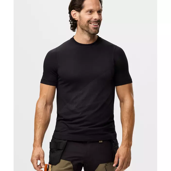 Snickers FlexiWork 37.5® T-shirt 2519, Svart, large image number 1