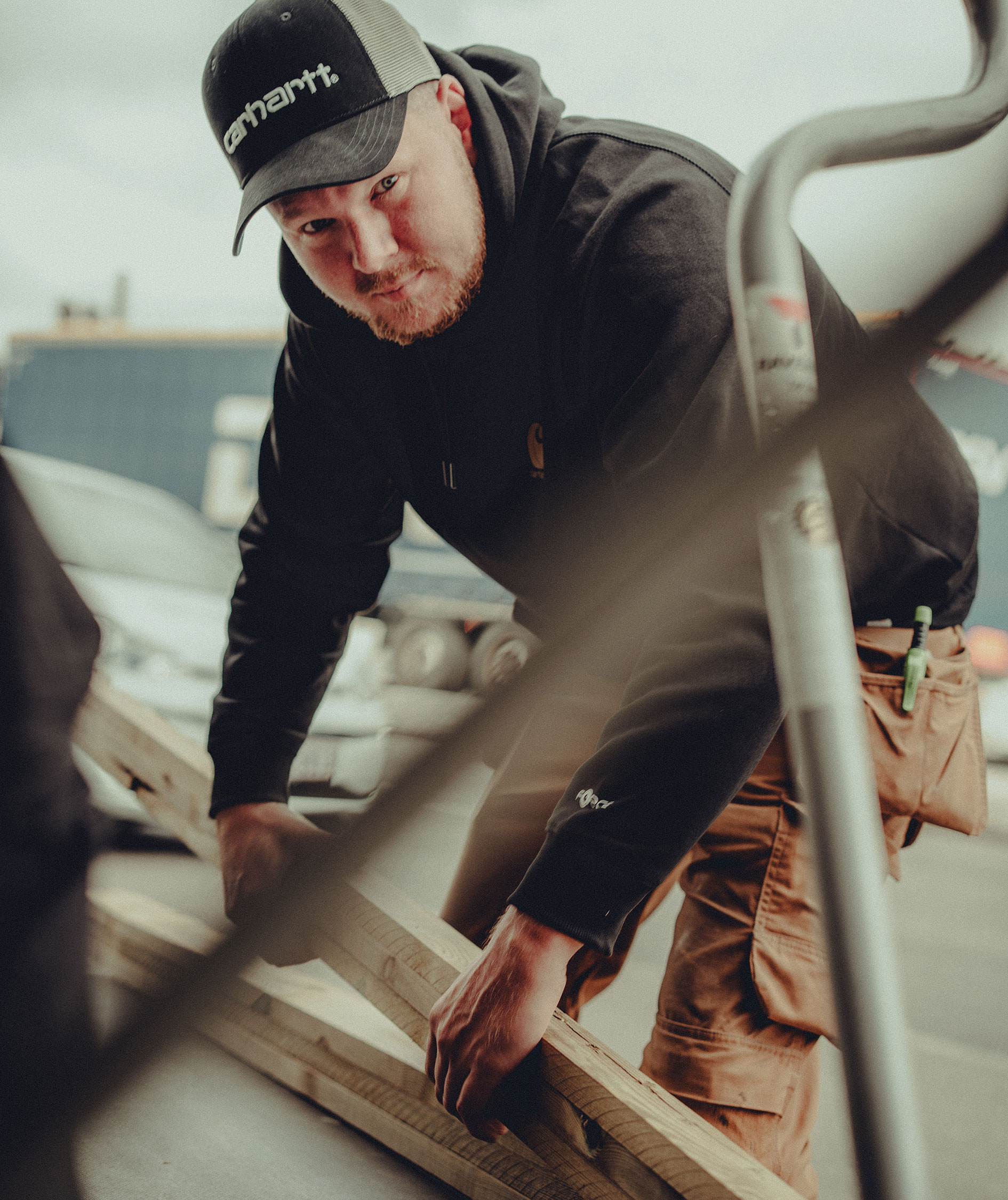 Carhartt Dunmore keps, Black/Dark Horizon Blue