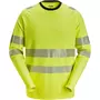 Snickers long-sleeved T-shirt 2431, Hi-Vis Yellow