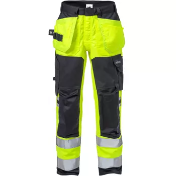 Fristads Flamestat craftsman trousers 2167, Hi-vis Yellow/Marine