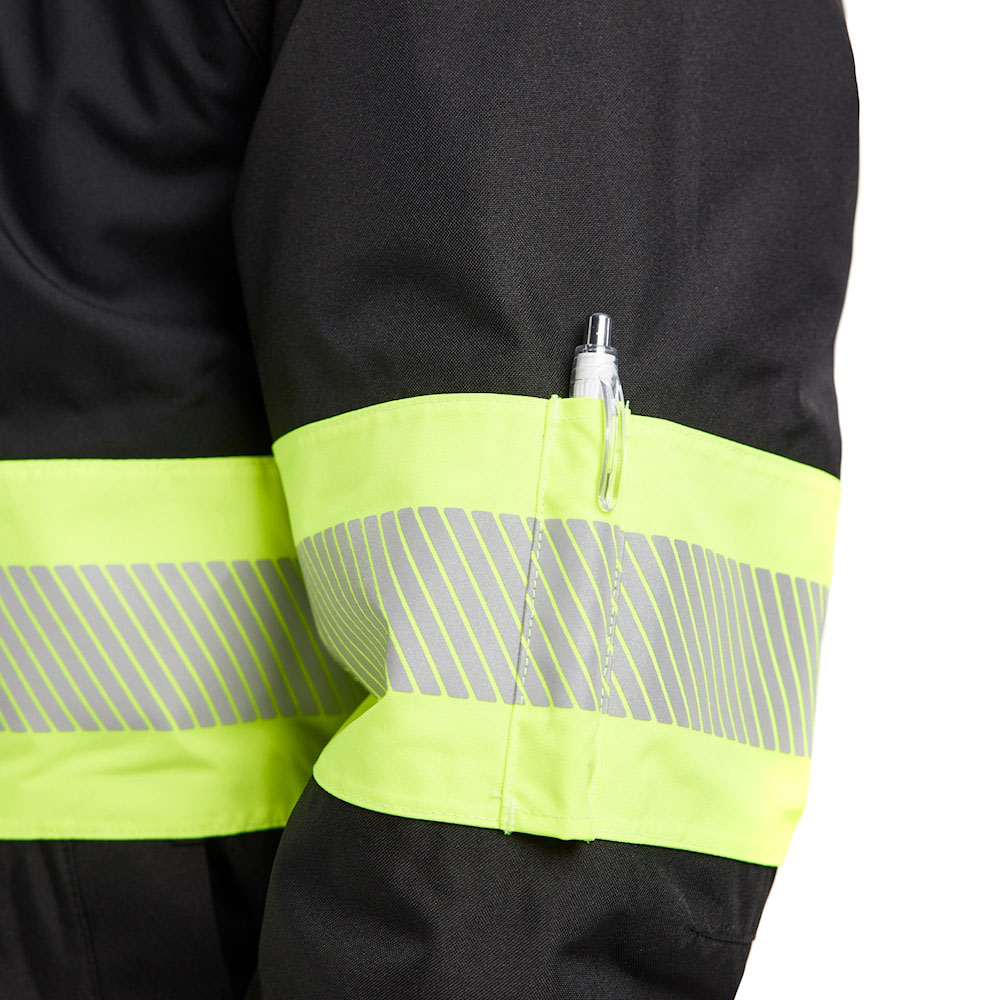 Bl&aring;kl&auml;der vinterjakke, Sort/Hi-Vis Gul, large image number 7