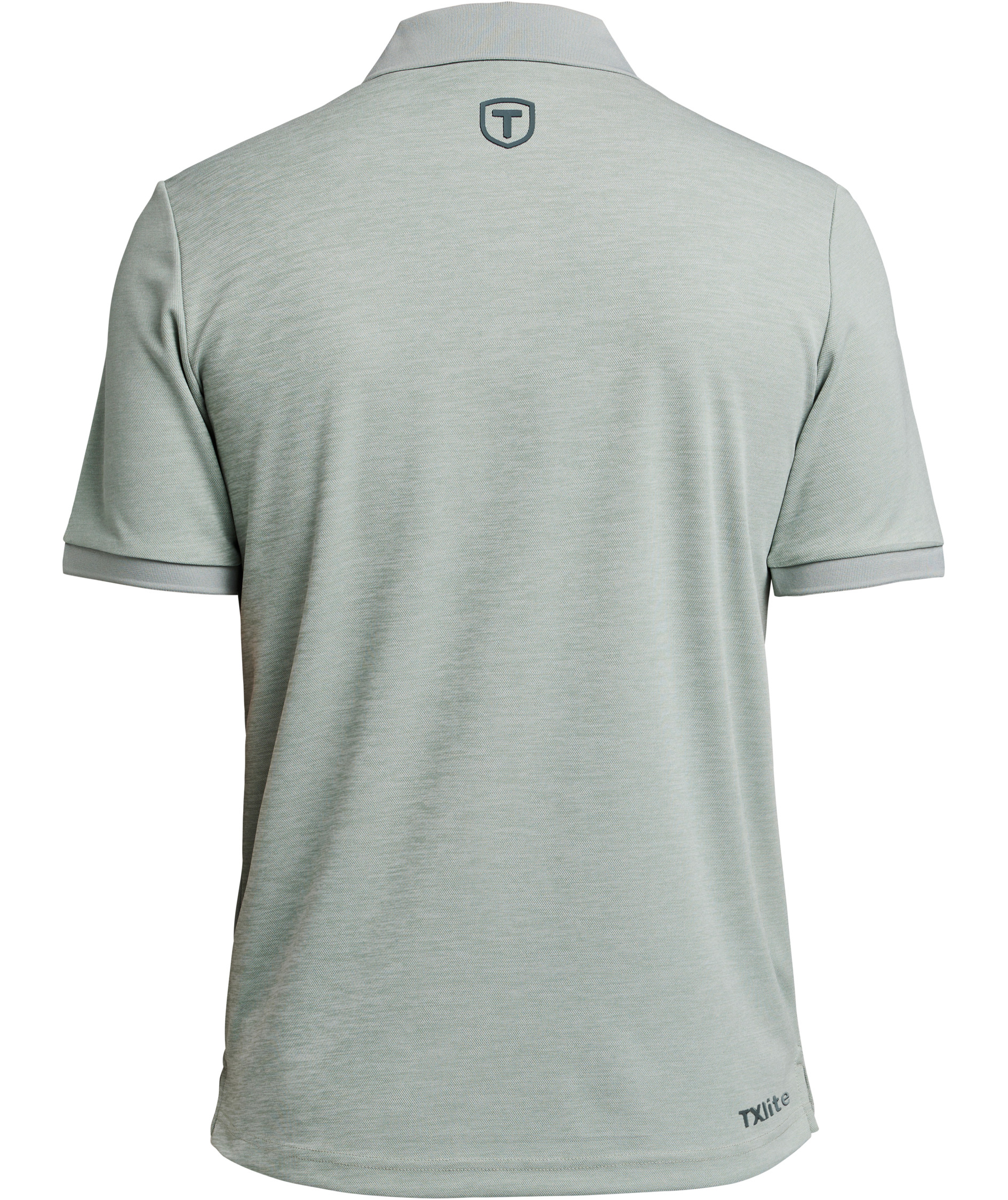 Tenson TXlite Melange polo T-shirt, Grey Green