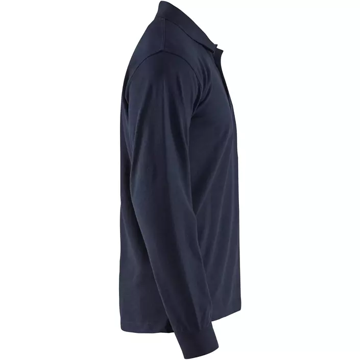 Blåkläder långärmad pikétröja, Mörk Marinblå, large image number 2
