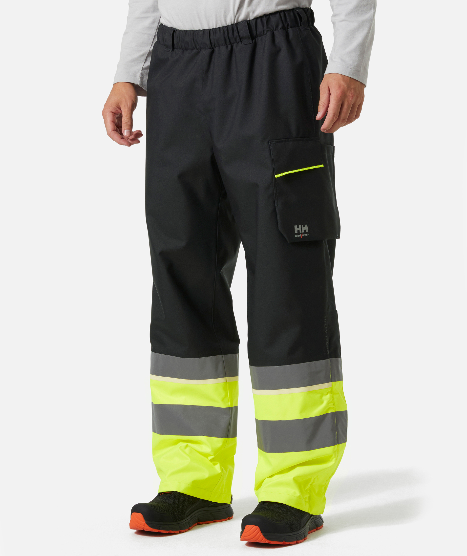 Helly Hansen UC-ME shell trousers, Hi-vis yellow/Ebony