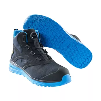 Mascot Carbon safety boots S1P, Black/Cobalt Blue