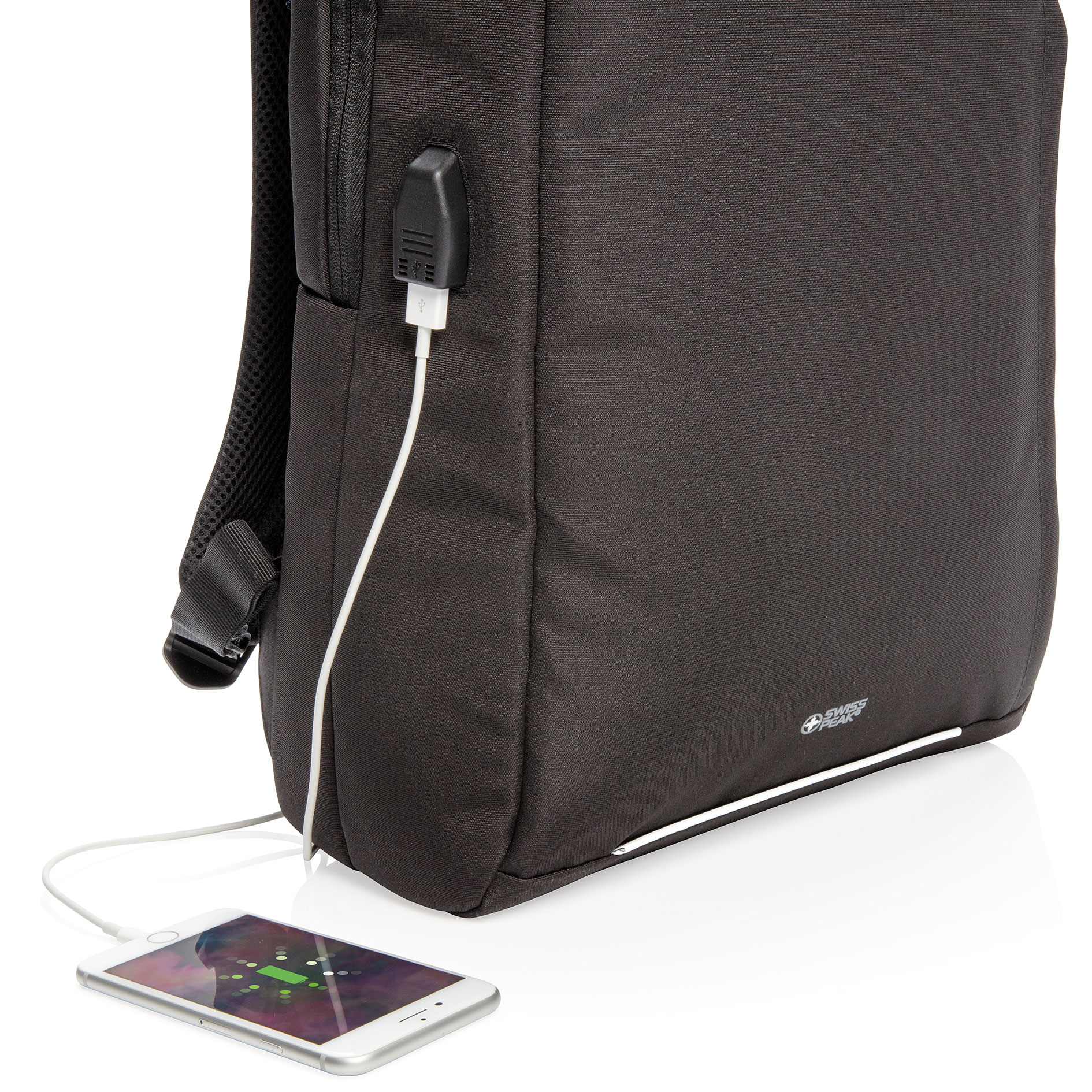 Swiss Peak 15,6" laptop taske 12 L, Sort, Sort, large image number 6