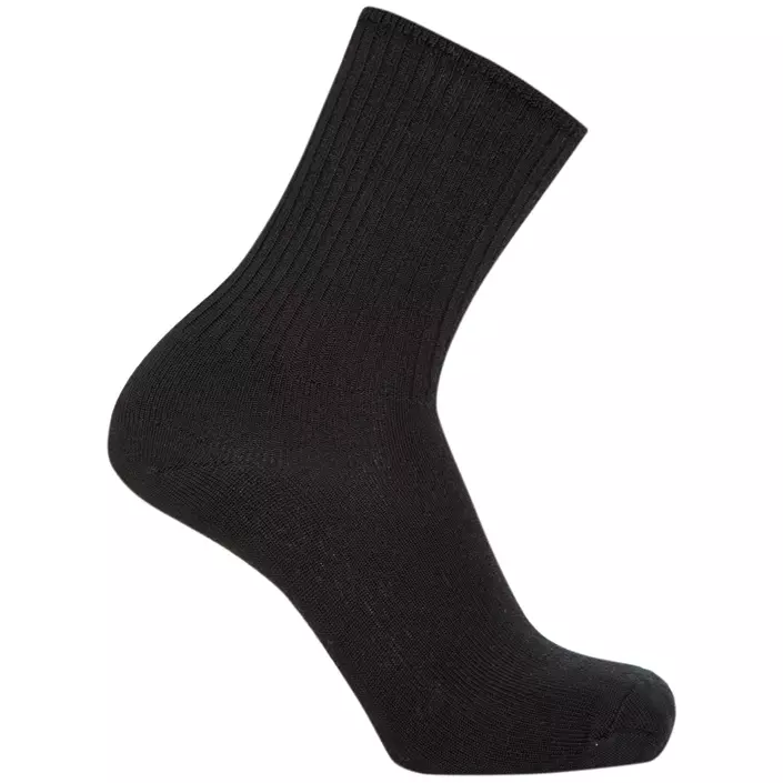 Klazig Rib sokker, Svart, large image number 0