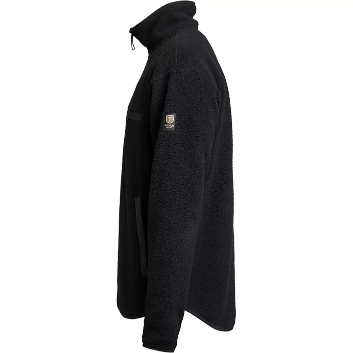 Tenson Yoke Halfzip pälsfibertröja, Black, large image number 4