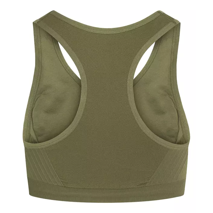 Zebdia Seamless women´s sports bra, Army Green, large image number 1