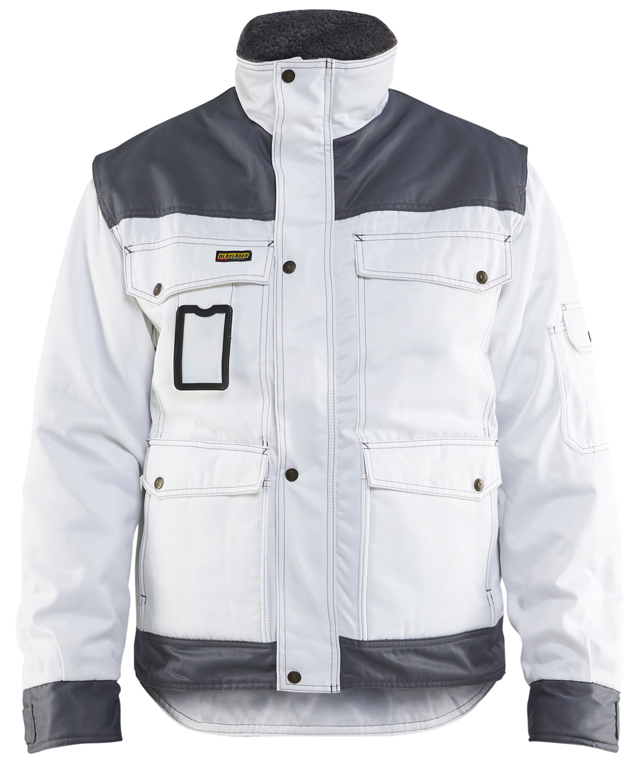 Bl&aring;kl&auml;der vinterjakke, Hvit/Gr&aring;, large image number 0