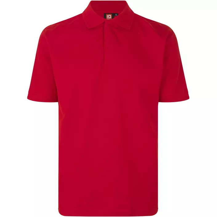 ID PRO Wear Polo T-skjorte med trykknapper, Rød, large image number 0