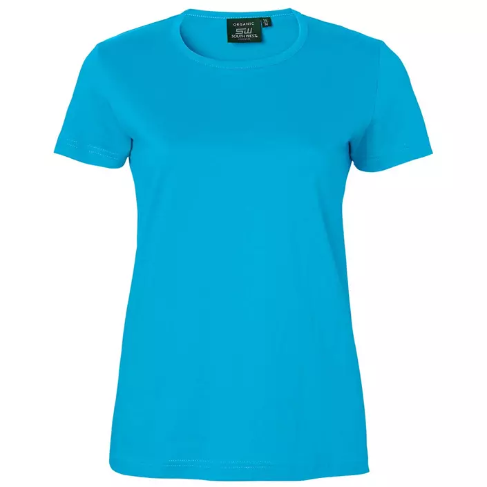 South West Venice Bio Damen T-Shirt, Aquablau, large image number 0