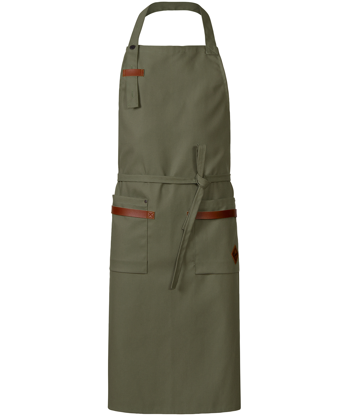 Segers 4093 bib apron, Olive green, Olive green, large image number 2