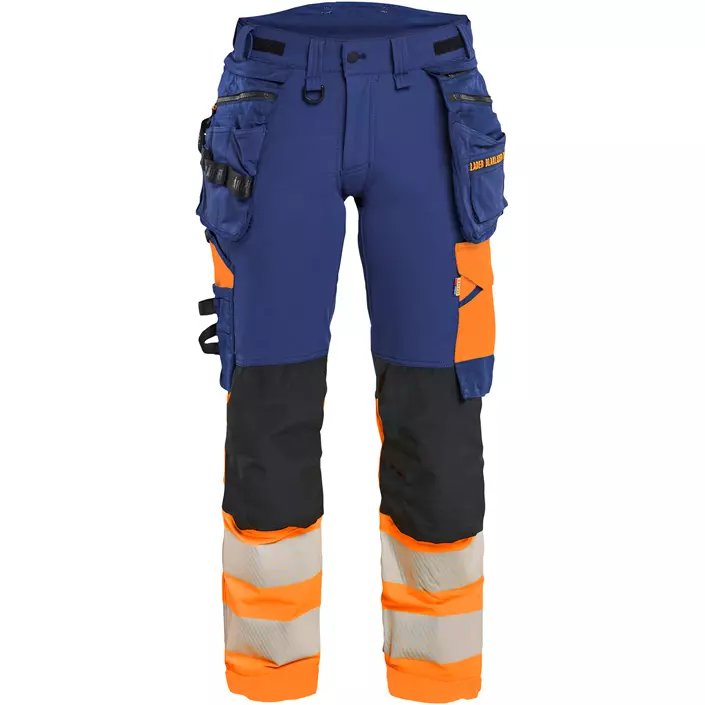 Blåkläder dame håndværkerbukser full stretch, Marine/Hi-Vis Orange, large image number 0