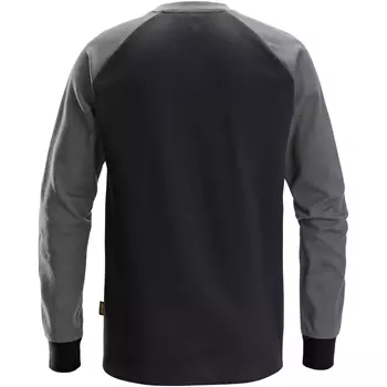 Snickers langermet T-skjorte 2840, Black/Steel Grey