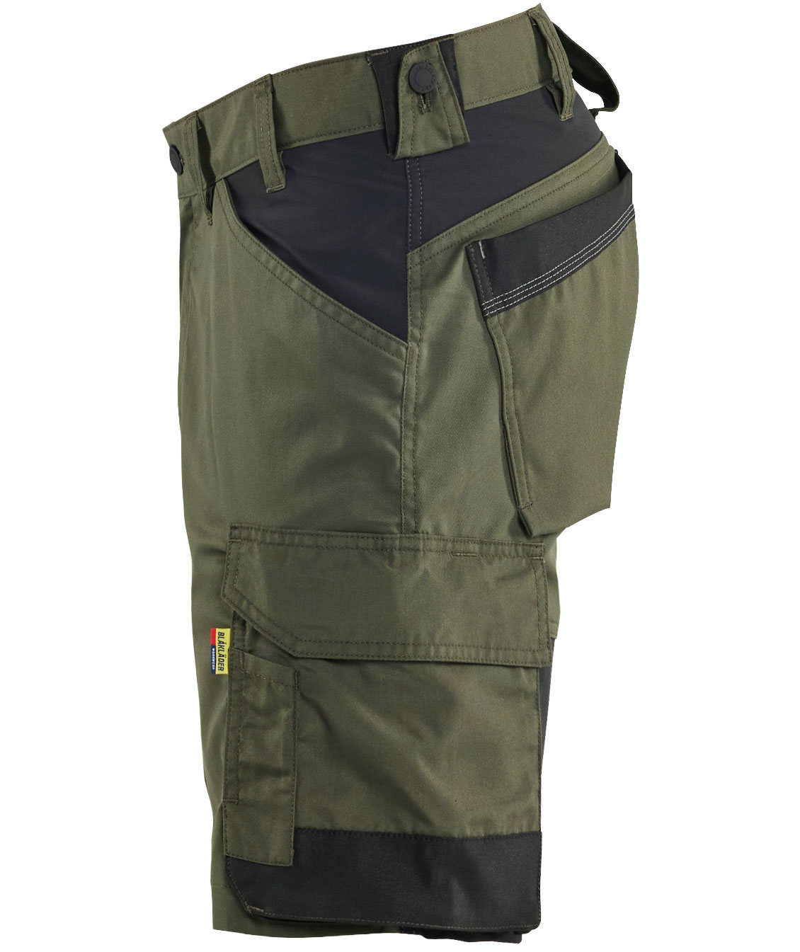 Bl&aring;kl&auml;der arbetsshorts, Skog gr&ouml;n/svart, large image number 3