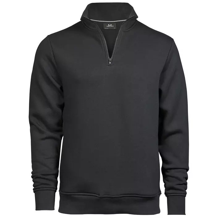 Tee Jays sweatshirt med kort lynlås, Mørkegrå, large image number 0