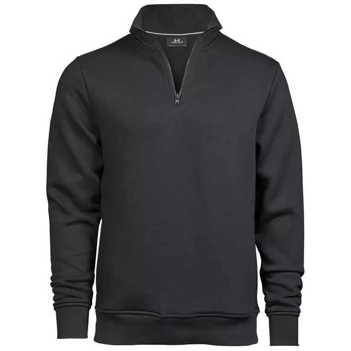 Tee Jays sweatshirt med kort lynlås, Mørkegrå, large image number 0