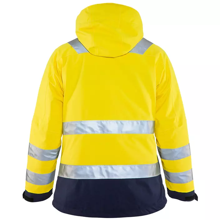 Blåkläder women's winter jacket, Hi-vis Yellow/Marine, large image number 2
