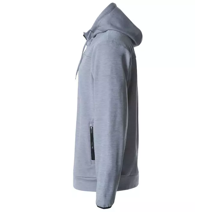 Clique Ottawa hoodie with full zipper, Grey, large image number 3