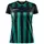 Craft Progress 2.0 Stripe Jersey Damen T-Shirt, Schwarz/Team Green, Schwarz/Team Green, swatch