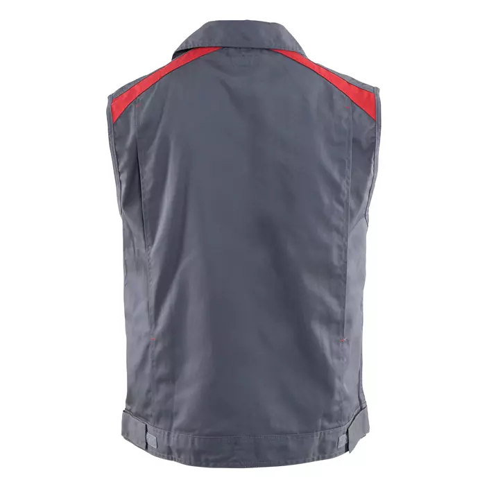 Blåkläder work waistcoat, Grey/Red, large image number 1