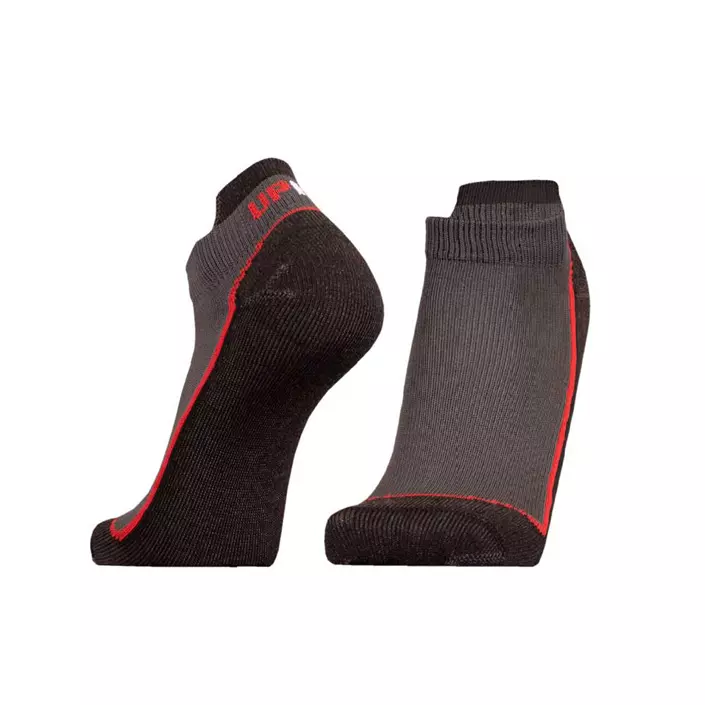 UphillSport Bermuda golf socks, Black/Grey/Red, large image number 1