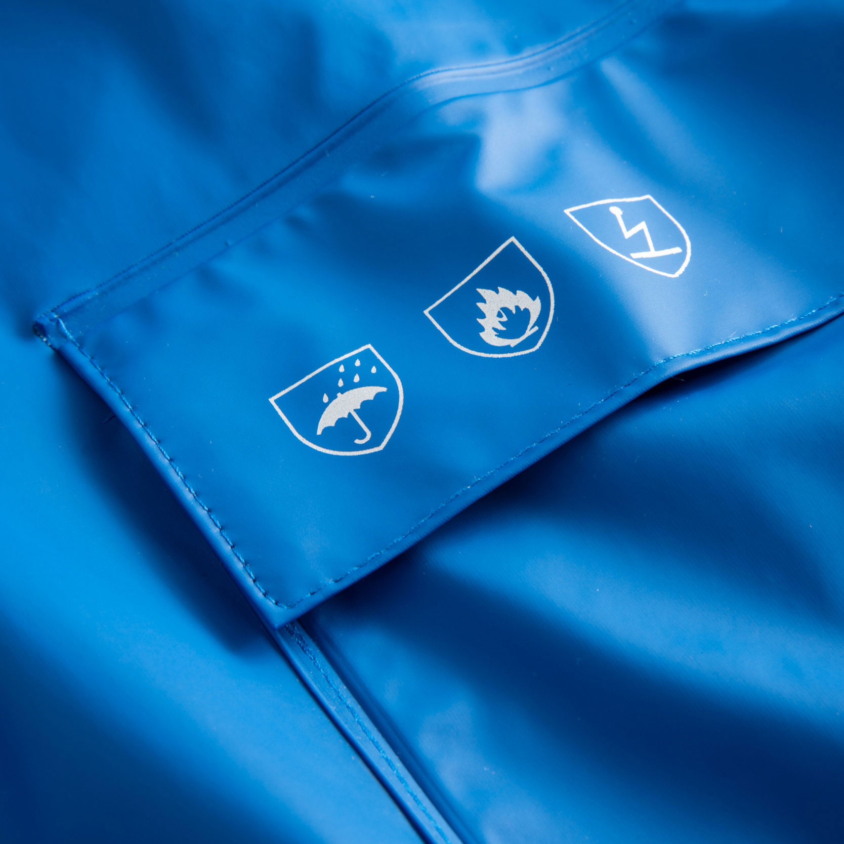 Lyngs&oslash;e Multinorm PU rain jacket, Royal Blue, large image number 2