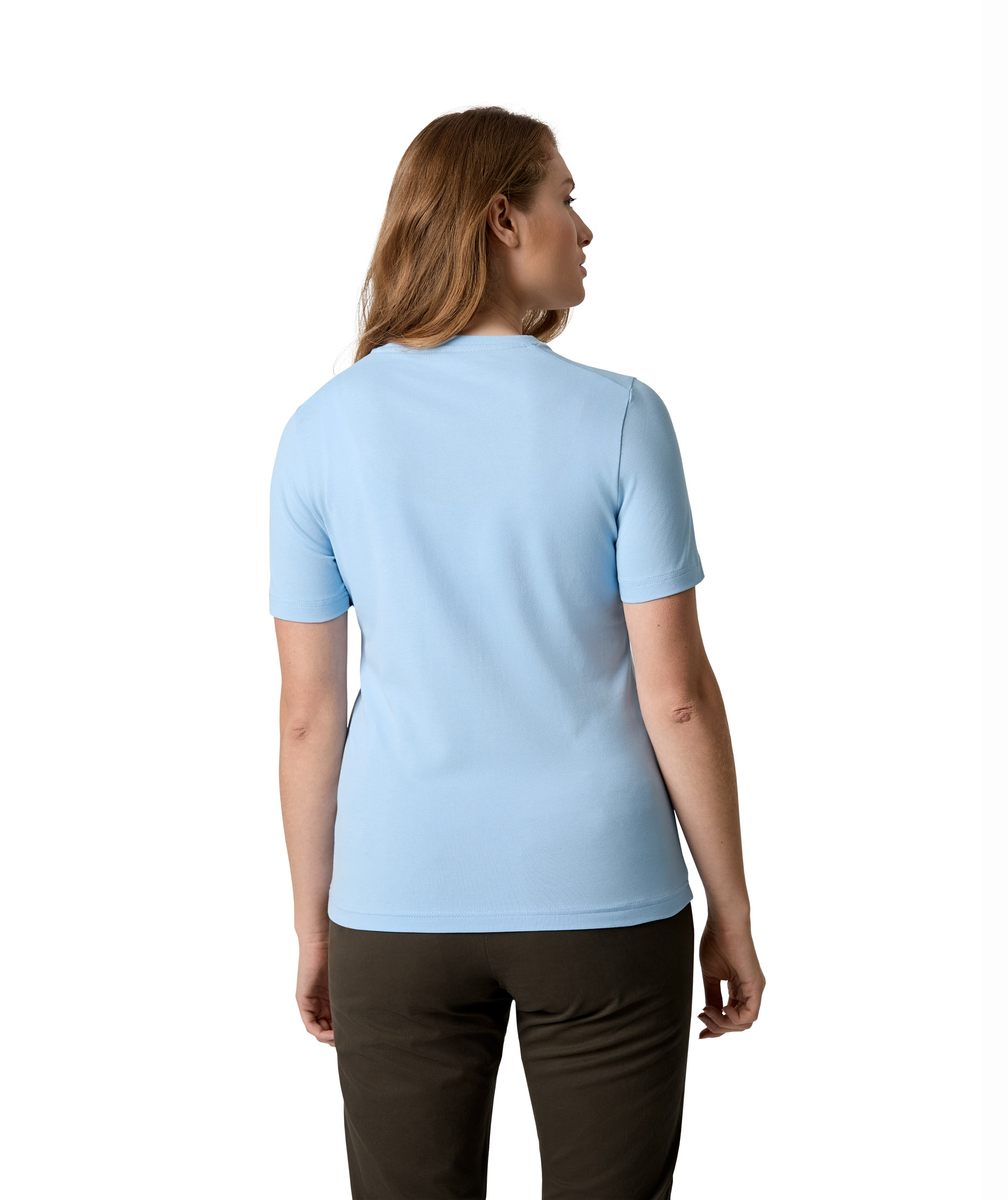 Seven Seas Organic women's T-shirt, Light Blue, large image number 4