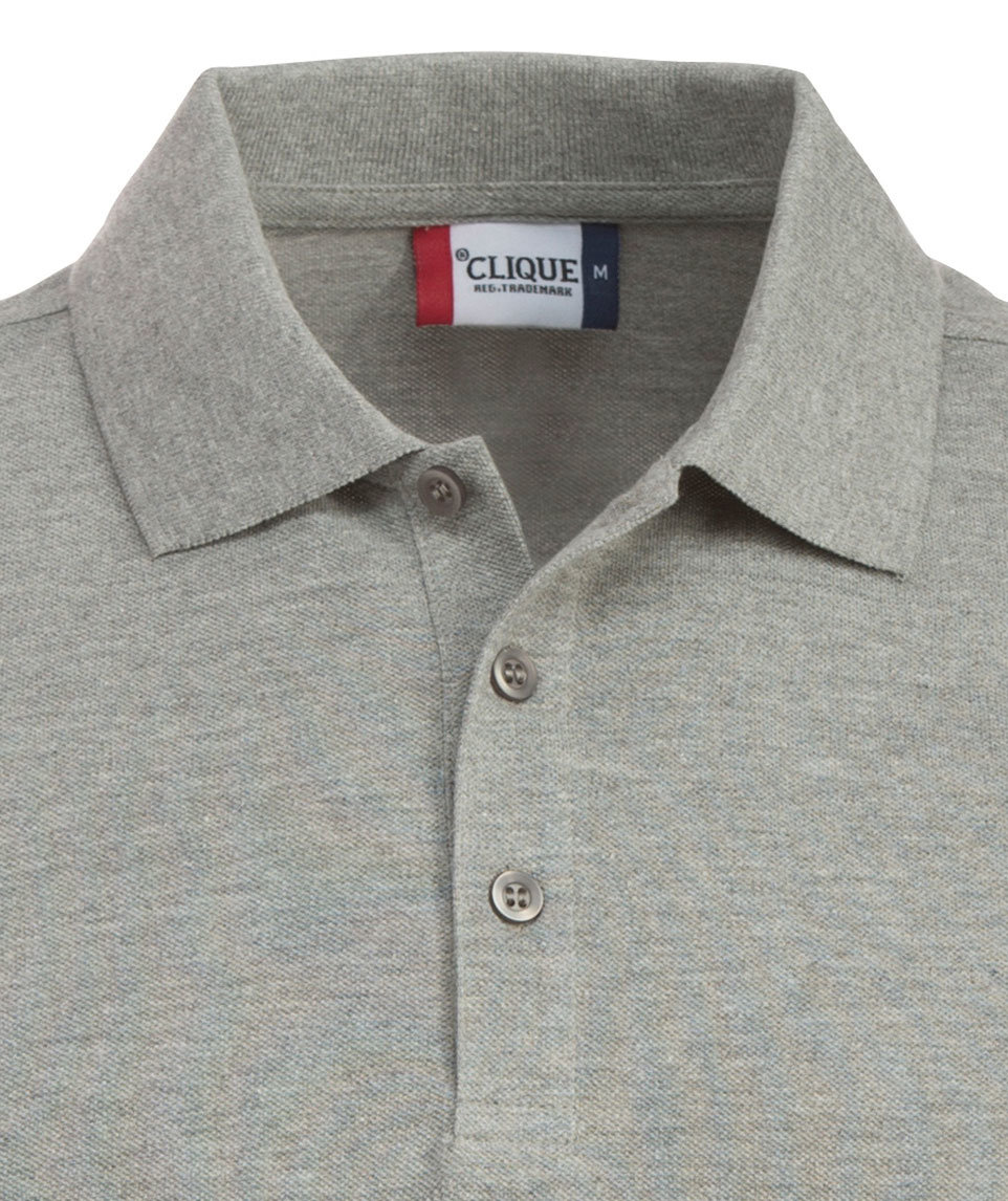 Clique Classic Lincoln polo t-shirt, Gr&aring;&nbsp;Melange, large image number 1