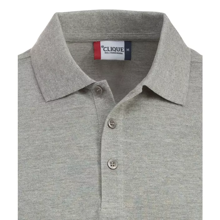Clique Classic Lincoln pikétröja, Gråmelerad, large image number 1
