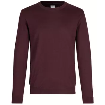 Seven Seas knitted pullover with merino wool, Deep Red