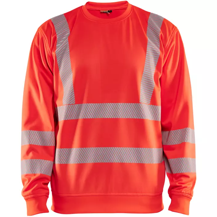 Blåkläder sweatshirt, Hi-Vis Rød, large image number 0
