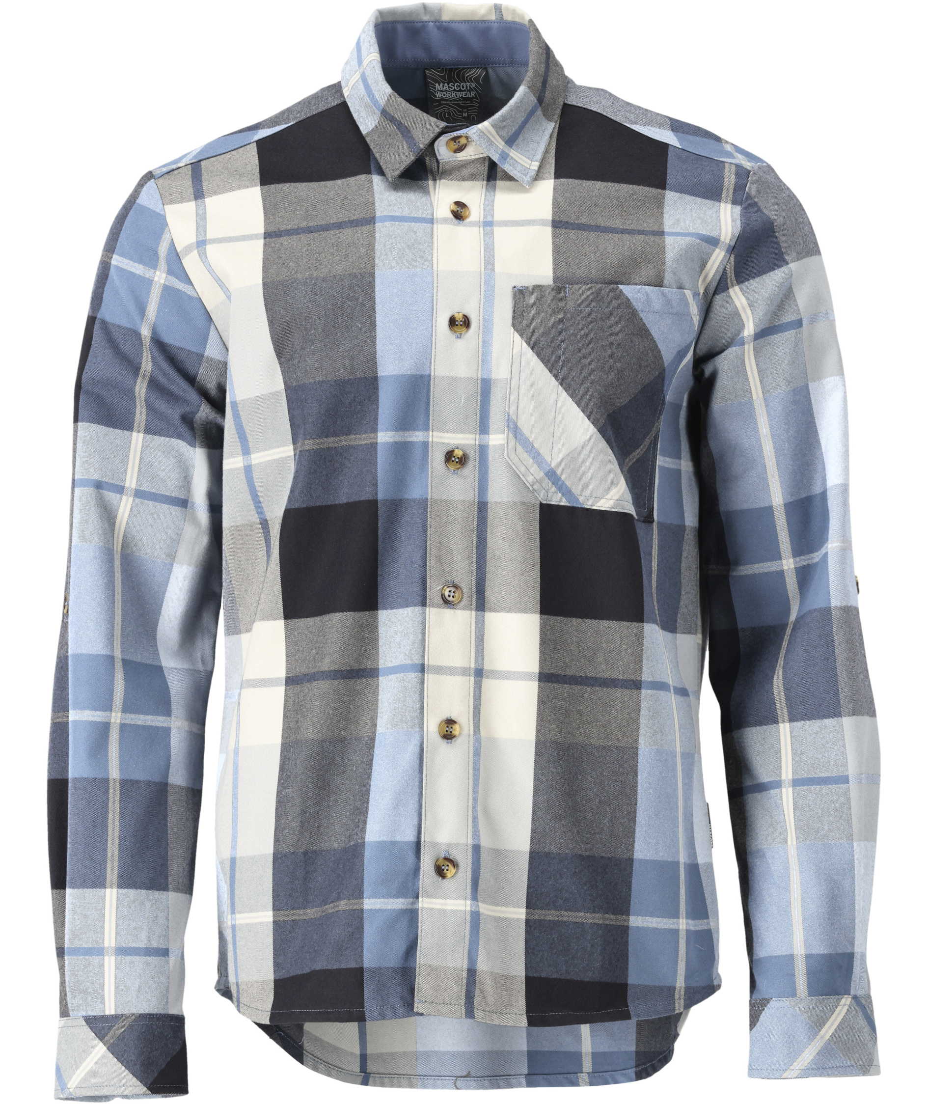 Mascot Customized flannel shirt, Dark Marine Blue, Dark Marine Blue, swatch