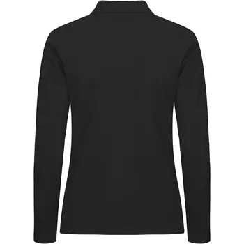 Clique Premium langärmliges damen Poloshirt, Schwarz