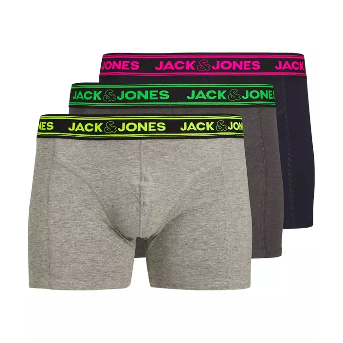 Jack & Jones JACETHAN SOLID 3-pack boksershorts, Dark Grey Melange, large image number 0