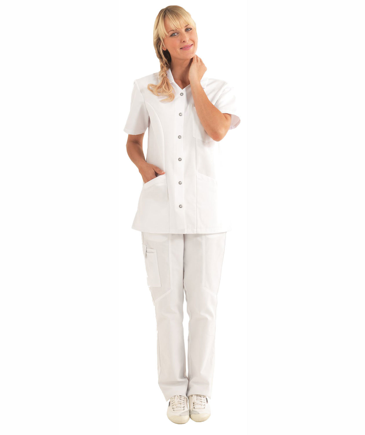 Kentaur short-sleeved women's functional shirt, White