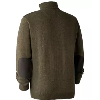 Deerhunter Sheffield strikket pullover med kort glideløs, Cypress