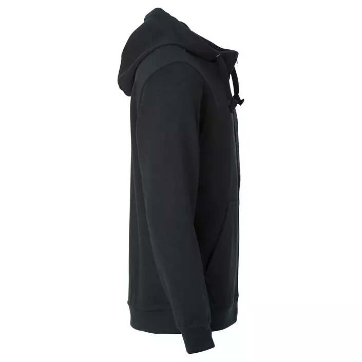 Clique Basic Hoody hoodie with full zipper, Black, large image number 3